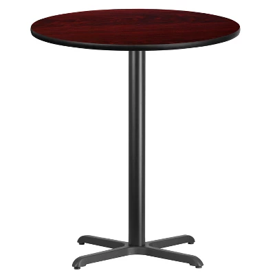 Flash Furniture 36'' Round Laminate Table Top With 30'' X 30'' Bar Height Table Base 4 Flash Furniture 36'' Round Laminate Table Top With 30'' X 30'' Bar Height Table Base - Image 2