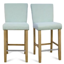26" Portland Upholstered Counter Height Barstool Wood(Set Of 2) -The Pop Maison -Restaurant Furniture Store GUEST 2b285658 c16c 4a4f 814b 3f02c987be13