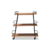 3 Tier Bernard Industrial Metal And Wood Mobile Wine Bar Cart Black/Walnut - Baxton Studio 1 3 Tier Bernard Industrial Metal And Wood Mobile Wine Bar Cart Black/Walnut - Baxton Studio -Restaurant Furniture Store GUEST 2bed0c39 cb0e 4cc4 9c90 9544c3add09a