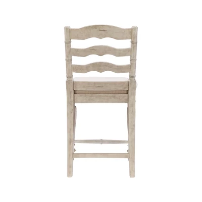 24" Marino Counter Height Barstool Upholstered Seat & Back - Linon 7 24" Marino Counter Height Barstool Upholstered Seat & Back - Linon - Image 5