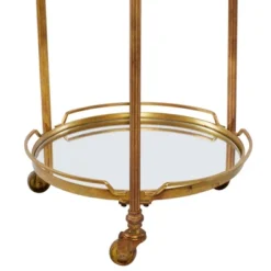 Traditional Iron And Mirrored Bar Cart Brass - Olivia & May 14 Traditional Iron And Mirrored Bar Cart Brass - Olivia & May -Restaurant Furniture Store GUEST 2c3c831d 9c35 4044 8f57 468d94f3f4c5
