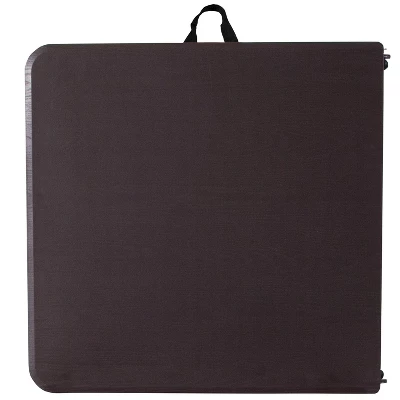 Emma And Oliver 4-Foot Height Adjustable Bi-Fold Dark Gray Plastic Folding Table With Handle 6 Emma And Oliver 4-Foot Height Adjustable Bi-Fold Dark Gray Plastic Folding Table With Handle - Image 4