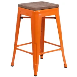 Merrick Lane Backless Metal Dining Stool With Wooden Seat For Indoor Use -Restaurant Furniture Store GUEST 2dcbea7c b6c5 4508 989d 2f2f73b42e0a