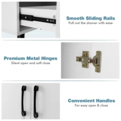 Costway Mid Century Storage Cabinet Accent Buffet Sideboard Entryway Kitchen White Brown 16 Costway Mid Century Storage Cabinet Accent Buffet Sideboard Entryway Kitchen White Brown -Restaurant Furniture Store GUEST 2e8cc32d e6c3 493a 845a 478400b2bf71