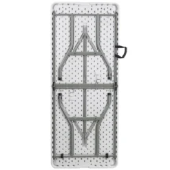 Emma And Oliver 6-Foot Bi-Fold Granite White Plastic Folding Table With Carrying Handle -Restaurant Furniture Store GUEST 2efe0082 aafa 435e a67a d32c12d22df0