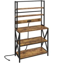 Yaheetech 5-Tier Kitchen Baker’s Racks With Power Outlets, Coffee Bar Station With Hutch -Restaurant Furniture Store GUEST 30cd2227 8729 494c 8099 bde6e227e1e8