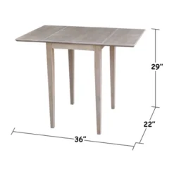 Jemma Small Dual Drop Leaf Dining Set And 2 Chairs Taupe - International Concepts -Restaurant Furniture Store GUEST 30fef4bf 1658 4d49 a29f 1d678e56a0fe