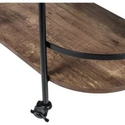 Honey-Can-Do 3 Tier Oval Bar Cart Walnut -Restaurant Furniture Store GUEST 312820c4 0468 4b29 9a1d 55f0097d0e61