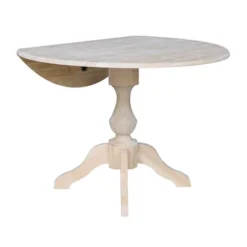 Blake Round Drop Leaf Table Unfinished - International Concepts -Restaurant Furniture Store GUEST 314a43b4 83fd 4abc 9575 f6dd0c38bb17
