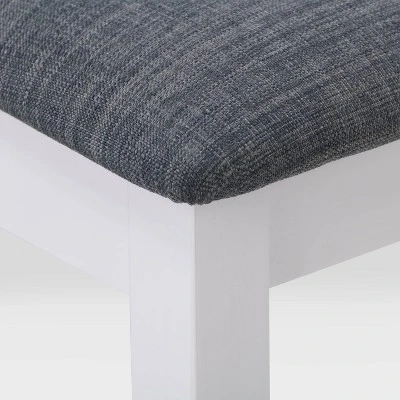 5pc Michigan Two Tone Wood Dining Set Gray/White - CorLiving 9 5pc Michigan Two Tone Wood Dining Set Gray/White - CorLiving - Image 7