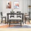 6-Piece Counter Height Dining Table Set Table With 4 Chairs And 1 Benchs - ModernLuxe -Restaurant Furniture Store GUEST 32f11d79 4c47 4662 8472 591748bdb0bf
