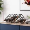 Mcclellan Modern Industrial 7 Bottle Tabletop Wine Rack Black - Christopher Knight Home -Restaurant Furniture Store GUEST 356784a2 10c2 4d52 9aa5 b1370d0a3862