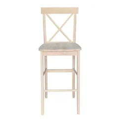 X Back Counter Height Barstool Unfinished - International Concepts -Restaurant Furniture Store GUEST 35b4f058 1892 45ec a165 746484e1e5b0