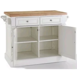 Wood Kitchen Island Butcher Block In White - Pemberly Row -Restaurant Furniture Store GUEST 36f6a08a 246d 4e44 bf5e d3abb14c05fb