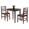 3pc Clayton Drop Leaf Dining Set With 2 Ladderback Chairs Walnut - Winsome -Restaurant Furniture Store GUEST 371c3b2e c1cf 4c91 8c07 6c35c13e3f42