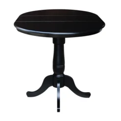 36" Round Top Pedestal Counter Height 12" Drop Leaf Dining Table Black - International Concepts 11 36" Round Top Pedestal Counter Height 12" Drop Leaf Dining Table Black - International Concepts -Restaurant Furniture Store GUEST 373be77f 0622 4adc 98c4 7156634d28e5