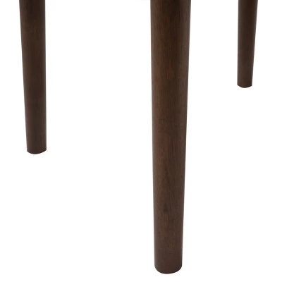 5pc Orrin Dining Set Natural Walnut/Light Beige - Christopher Knight Home 5 5pc Orrin Dining Set Natural Walnut/Light Beige - Christopher Knight Home - Image 3