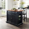Coventry Drop Leaf Top Kitchen Island With X-Back Stools Black - Crosley -Restaurant Furniture Store GUEST 37729ec7 48fc 4c8a 82d3 77d1f3bdbe87