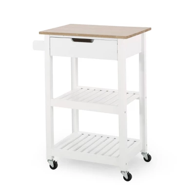 Dade Kitchen Cart With Wheels - Christopher Knight Home 8 Dade Kitchen Cart With Wheels - Christopher Knight Home - Image 6