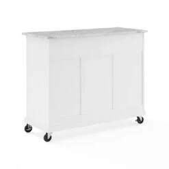 Avery Kitchen Island/Cart Distressed White/White Marble - Crosley -Restaurant Furniture Store GUEST 3a62481c e0f1 44d1 973e cf6e6fb0e297