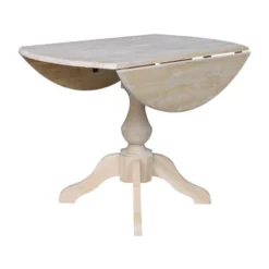 Blake Round Drop Leaf Table Unfinished - International Concepts -Restaurant Furniture Store GUEST 3b15f793 0e0c 41f5 ac51 7a6fb1fc638b