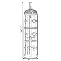 Vintiquewise Creative Bottle Shaped Black Wine Holder Rack Holder For Dining Room, Office, And Entryway -Restaurant Furniture Store GUEST 3c76bf39 7501 4904 8cab 26696882075d