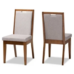 2pc Octavia Wood Dining Chair Set - Baxton Studio -Restaurant Furniture Store GUEST 3cbe7c2c 052c 4ab1 93eb 0a7d9bd6f99d