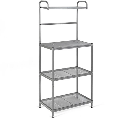 Costway 4-Tier Baker's Rack Microwave Oven Stand Shelves Kitchen Storage Rack Organizer 11 Costway 4-Tier Baker's Rack Microwave Oven Stand Shelves Kitchen Storage Rack Organizer - Image 9