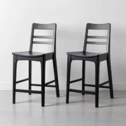 2pk Wood Ladder Back Counter Stool - Hearth & Hand™ With Magnolia -Restaurant Furniture Store GUEST 3d8421e0 c8f0 4801 bf3e 97388cf58f4f