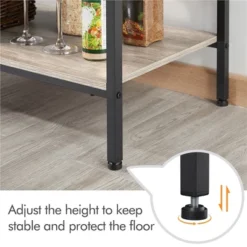 Yaheetech 4-tier 64" H Kitchen Baker's Rack With Power Outlet, Gray -Restaurant Furniture Store GUEST 3dbb6d1c 6ea9 4380 a53c 92dd8c0f629b