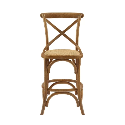 Roxy Wash Counter Height Barstool Gray - Linon 4 Roxy Wash Counter Height Barstool Gray - Linon - Image 2