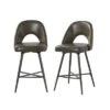 Tilano Modern Counter&Bar Stool,set Of 2 With Cutout Design | ARTFUL LIVING DESIGN