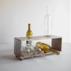 Natural Wood Wine Bottle Holder - Foreside Home & Garden -Restaurant Furniture Store GUEST 3f202275 5cb0 4116 9bc5 a3eaff2f3db2
