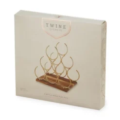 Twine Pyramid 6 Bottle Wood Wine Rack, Holds 6 Standard Wine Bottles, Wood Base, Gold 13 Twine Pyramid 6 Bottle Wood Wine Rack, Holds 6 Standard Wine Bottles, Wood Base, Gold -Restaurant Furniture Store GUEST 3f543b8b 870d 45cd 912d e56dda6b95e5