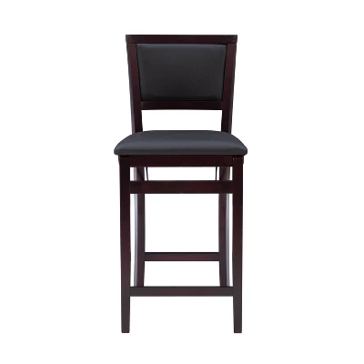 25" Torrin Folding Counter Height Barstool Espresso - Linon 4 25" Torrin Folding Counter Height Barstool Espresso - Linon - Image 2