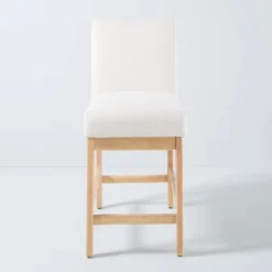 Upholstered Natural Wood Slipper Counter Stool - Hearth & Hand™ With Magnolia -Restaurant Furniture Store GUEST 3fe47ccc 90bc 4284 82dd 61b78dc0f6d6