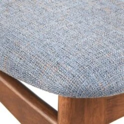 7pc Wave Rectangular Dining Set Walnut/Blue - Buylateral -Restaurant Furniture Store GUEST 421ff391 aca9 410e 9c5c 65a53a80a5da