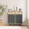 31.5" Modern Carbonized Bamboo Sideboard With 2 Drawers - ModernLuxe -Restaurant Furniture Store GUEST 440f0c02 de11 4f8c 9271 d399f2d00587