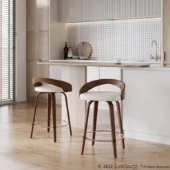 Set Of 2 Grotto Upholstered Counter Height Barstools - Lumisource -Restaurant Furniture Store GUEST 458f18cb 11b5 4c7a 86bb c57b965bdf14