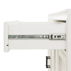 3pc Tara Sideboard And Bookcase Set Distressed White - Crosley -Restaurant Furniture Store GUEST 466670e2 de0f 4624 9a4f 7dd7bb582cf2