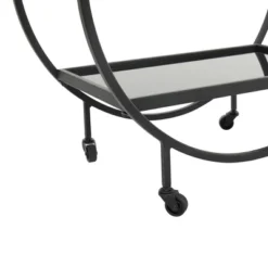 Contemporary Metal Round Bar Cart - Olivia & May 16 Contemporary Metal Round Bar Cart - Olivia & May -Restaurant Furniture Store GUEST 4684c0f7 7c75 4082 99c7 8208ec697236