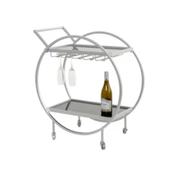 Contemporary Metal Round Bar Cart - Olivia & May 21 Contemporary Metal Round Bar Cart - Olivia & May -Restaurant Furniture Store GUEST 472f2f02 a452 49e4 9cd5 9747420d45cd