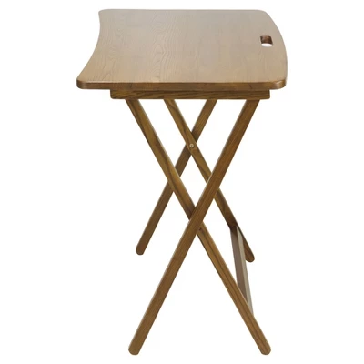 Folding Table With Solid American Red Oak - Flora Home 3 Folding Table With Solid American Red Oak - Flora Home