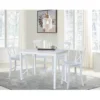 Set Of 5 30"x48" Counter Height Dining Table With 4 X Back Stools White - International Concepts 1 Set Of 5 30"x48" Counter Height Dining Table With 4 X Back Stools White - International Concepts -Restaurant Furniture Store GUEST 487284bf cc30 4d4c b6a1 ed2b425813ff