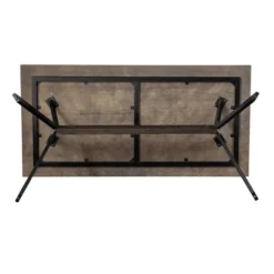 Nevada Trestle Base Dining Table Rustic Oak - Armen Living 11 Nevada Trestle Base Dining Table Rustic Oak - Armen Living -Restaurant Furniture Store GUEST 48b5ecec 0c9e 4e70 9953 9845119cb62f