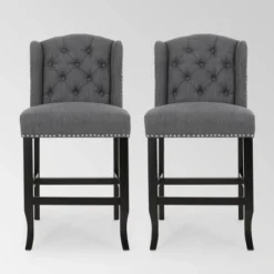 Set Of 2 Foxcroft Wingback Counter Height Barstools - Christopher Knight Home 20 Set Of 2 Foxcroft Wingback Counter Height Barstools - Christopher Knight Home -Restaurant Furniture Store GUEST 496e7b36 5454 4c8d b1e0 0b859546dee7
