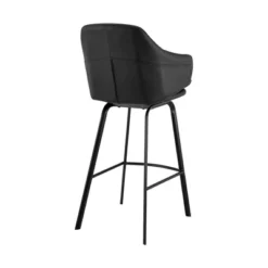 26" Brigden Swivel Counter Height Barstool With Faux Leather Black Metal - Armen Living 15 26" Brigden Swivel Counter Height Barstool With Faux Leather Black Metal - Armen Living -Restaurant Furniture Store GUEST 4ad062e0 e21e 484a aa79 30efb0ef5f51