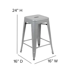 Emma And Oliver 4 Pack 24" High Metal Indoor Counter Bar Stool - Stackable Stool 19 Emma And Oliver 4 Pack 24" High Metal Indoor Counter Bar Stool - Stackable Stool -Restaurant Furniture Store GUEST 4ad1ff18 b031 4cb0 b403 56be08ce21d7