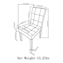 Set Of 2 Jefferson Dining Chairs Denim Gray - WyndenHall -Restaurant Furniture Store GUEST 4bbce9c2 e542 4bc7 9708 1f664f9471e7