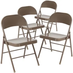 Flash Furniture 4 Pack HERCULES Series Double Braced Metal Folding Chair -Restaurant Furniture Store GUEST 4cfb651b 8990 44bf b423 7331f31ea7f6